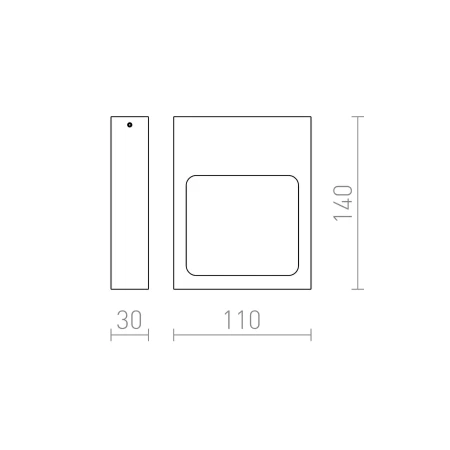 Kinkiet nowoczesny LEA R12587 - Rendl