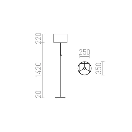 Lampa podłogowa EDIKA R12666 - Rendl