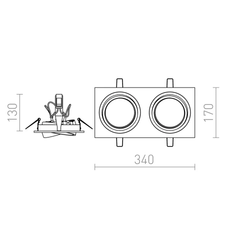 Oprawa do wbudowania PASADENA II R12704 - Rendl