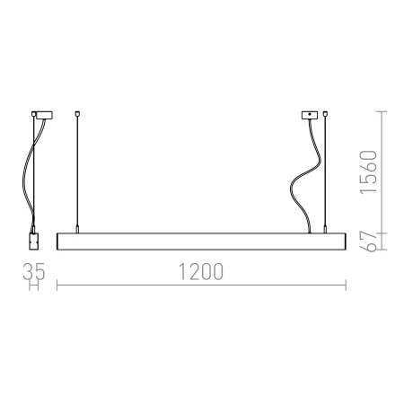 Lampa wisząca biurowa PESANTE 35 R12719 - Rendl