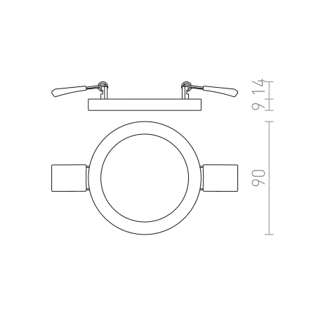 Oprawa wpuszczana okrągła HUE R 9 R12764 – Rendl