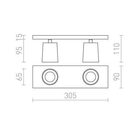 Oprawa sufitowa KENNY II R12917 - Rendl