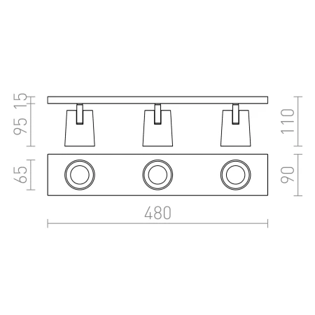 Oprawa sufitowa KENNY III R12919 - Rendl