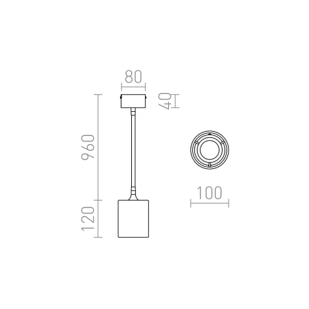 Lampa wisząca nowoczesna LOYD R12932 - Rendl