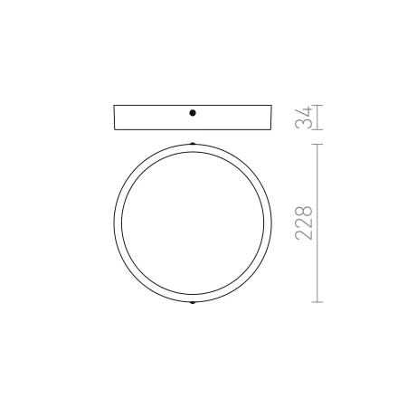 Plafon nowoczesny HUE R 22 DIMM R13080 - Rendl