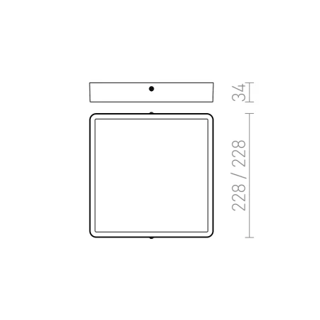 Plafon nowoczesny HUE 22 DIMM R13090 - Rendl