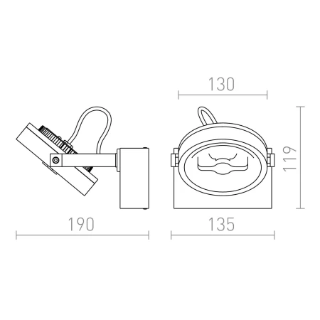Kinkiet nowoczesny KELLY I R13104 - Rendl