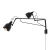 Kinkiet podwójny loft SOHO 2 BLACK 1002D1 - Aldex