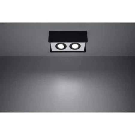 Oprawa sufitowa STEREO 2 Czarny SL.0410 - Sollux