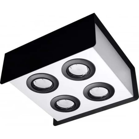 Oprawa sufitowa STEREO 4 Czarny SL.0412 - Sollux