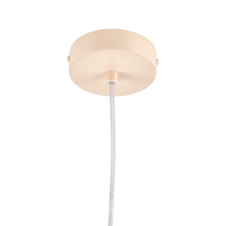 Lampa wisząca MODERNO 80 cm - kremowa z białymi kloszami DN1506 beige - Step Into Design