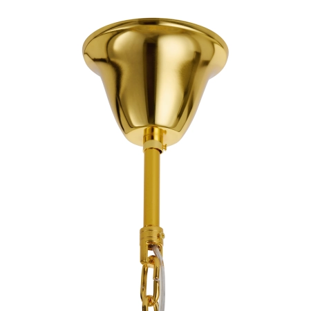 Lampa wisząca SPLENDORE 80 cm - żyrandol złoto-kryształowy DN915-80P - Step Into Design