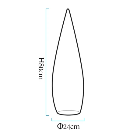 Lampa ogrodowa stojąca duszek GHOST LED RGBW 16 kolorów 80 cm ES-DC001 - Step Into Desgin