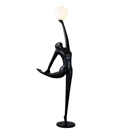 Lampa podłogowa WOMAN BALLERINA czarna 210 cm F9221 - Step Into Design