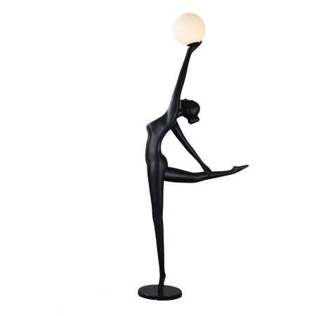 Lampa podłogowa WOMAN BALLERINA czarna 210 cm F9221 - Step Into Design