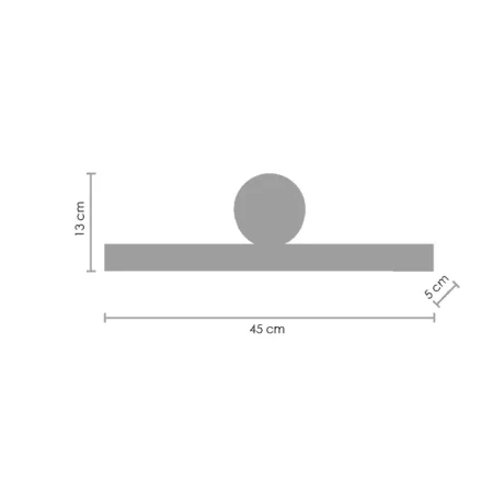 Kinkiet nowoczesny BOOGIE WALL złoty MD-7014 - Step Into Design