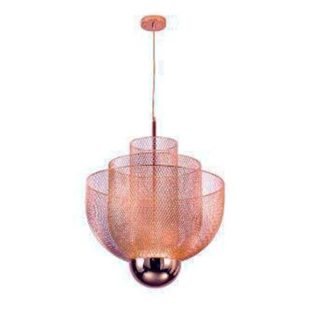 Lampa designerska wisząca MESH BRASS LED miedziana 60 cm MD-7026 - 600 copper - Step Into Design