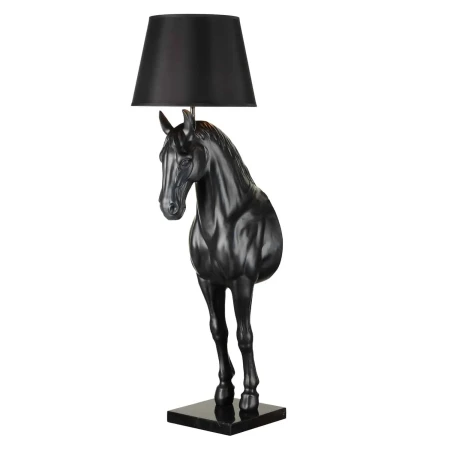 Lampa podłogowa designerska Koń S Czarna  MF-1237-350 - Step Into Design