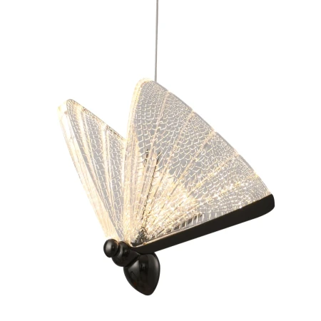 Lampa stylowa wisząca BEE LAMP 5 LED czarna 45 cm MP0090-5 black - Step Into Design