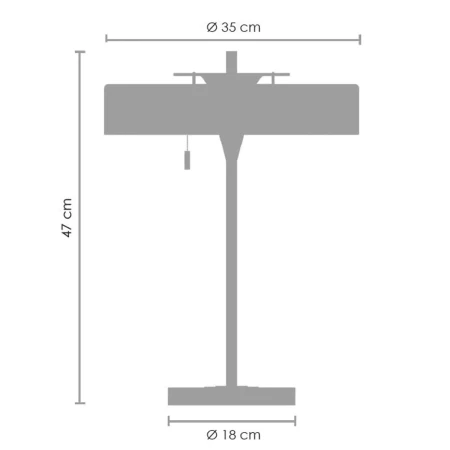 Lampa stołowa ARTDECO biała MT8872 - Step Into Design