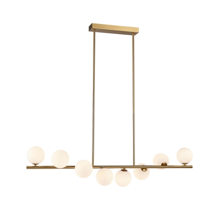 Lampa wisząca MOLECULA LINE 100 cm biało złota NOW-10883P8 - Step Into Design
