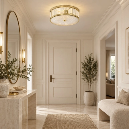 Plafon sufitowy MAGNUS 38 cm - złoty połysk NOW-D10208 mirror gold - Step Into Design