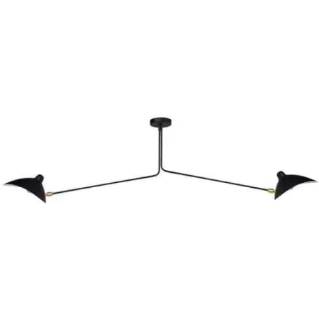 Lampa loft wisząca CRANE-2P czarna P8702 - Step Into Design