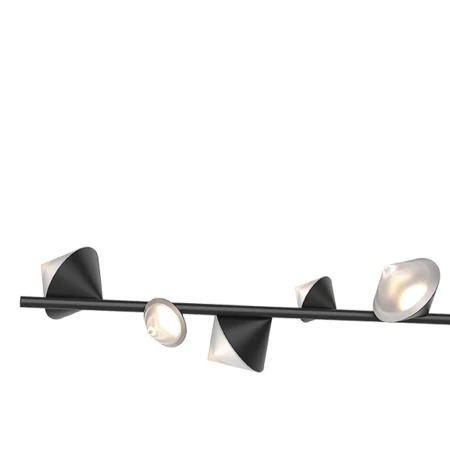 Lampa stylowa wisząca CONE LED czarna 130 cm ST-10307P-130 black - Step Into Design