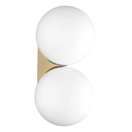 Kinkiet nowoczesny DOT DOUBLE złoty 30 cm ST-10560-W2 - Step Into Design