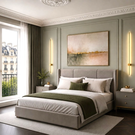Lampa ścienna SPARO LED złoty połysk 120 cm ST-1067W-1GD-120 - Step Into Design