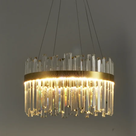 Lampa wisząca ROYAL LED kryształowa złota 50 cm ST-1088-50 - Step Into Desgin