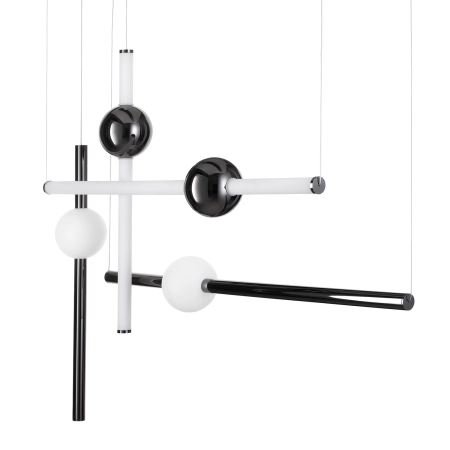 Lampa wisząca O-LINE L-4 LED mosiądz 110 cm ST-1691L-4 BLACK - Step Into Design