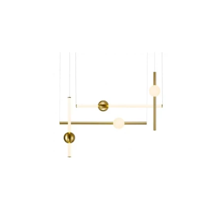 Lampa wisząca nowoczesna O-LINE szczotkowany mosiądz ST-1691S-4 - Step Into Design
