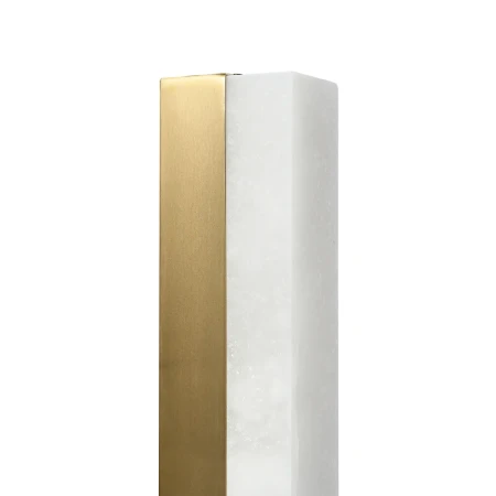 Lampa ścienna BLOCK biały marmur i mosiądz 40 cm ST-3390 - Step Into Desgin