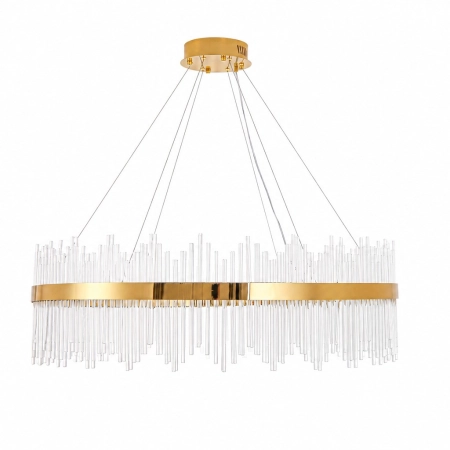 Lampa wisząca HESTIA 100 cm – żyrandol LED, złoty połysk ST-4999-100 mirror gold - Step Into Design