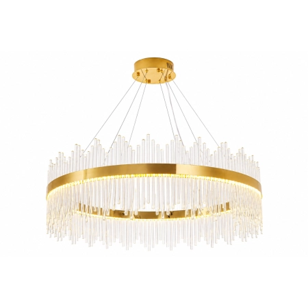 Lampa wisząca HESTIA 100 cm – żyrandol LED, złoty połysk ST-4999-100 mirror gold - Step Into Design