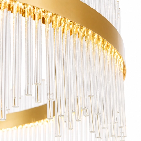 Lampa wisząca HESTIA 100 cm – żyrandol LED, złoty połysk ST-4999-100 mirror gold - Step Into Design
