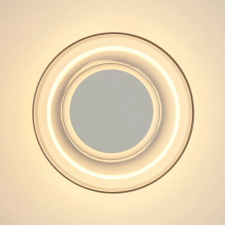 Lampa ścienna DONUT 18 - LED, szkło transparentne, biały środek ST-5072W transparent white - Step Into Design