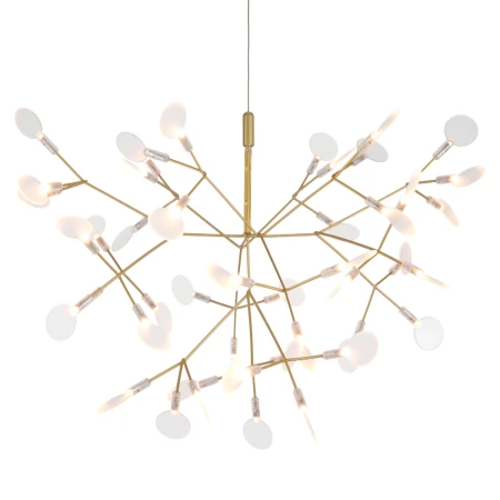 Lampa designerska wisząca CHIC BOTANIC M LED złota 98 cm ST-5860M gold - Step Into Design