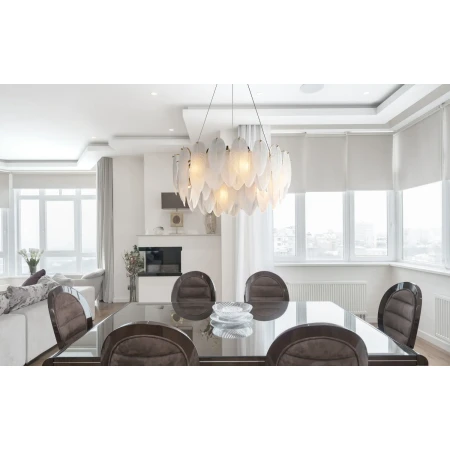 Lampa wisząca PIUMA LONG biała 100 cm ST-6289-10C - Step Into Desgin
