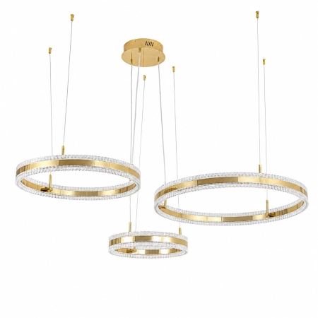 Lampa wisząca ARKADIA LED Trio 40/60/80 cm – złoty połysk ST-6376-40+60+80 mirror gold - Step Into Design