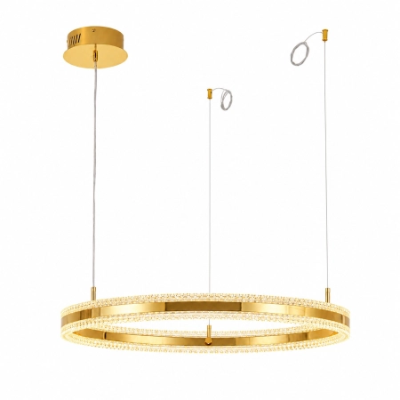 Lampa wisząca ARKADIA LED 80 cm - złoty połysk ST-6376-80 mirror gold - Step Into Design