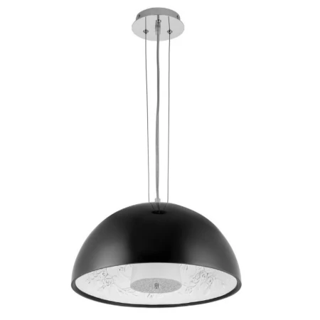 Lampa wisząca nowoczesna FROZEN GARDEN czarna błyszcząca 40 cm ST-7049S black shiny - Step Into Design