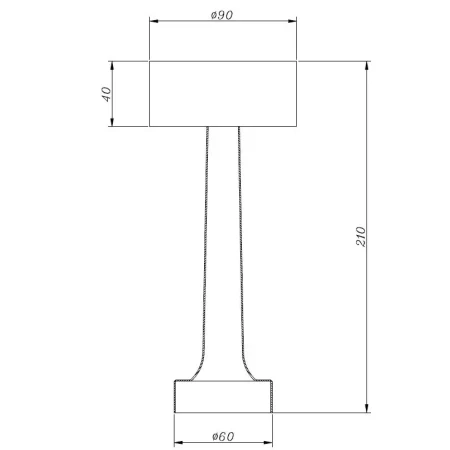 Lampa stołowa TAVOLO A LED dotykowa srebrna 21 cm ST-8127T/A SILVER - Step Into Desgin