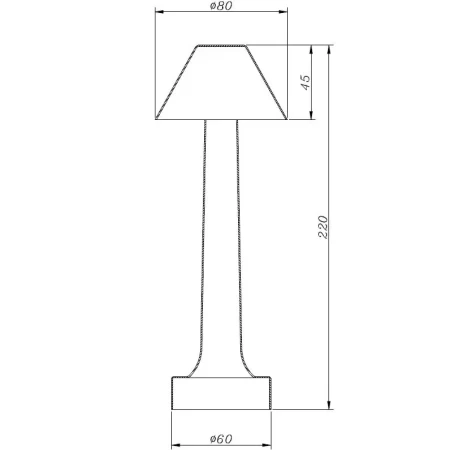 Lampa stołowa TAVOLO B LED dotykowa miedziana 23 cm ST-8127T/B COPPER - Step Into Desgin