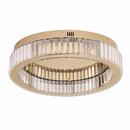 Plafon APOLLO 50 cm - złoty plafon LED, kryształowy ST-8876W-50 - Step Into Design
