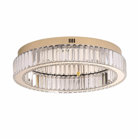 Plafon APOLLO 50 cm - złoty plafon LED, kryształowy ST-8876W-50 - Step Into Design