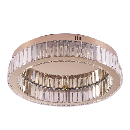 Plafon APOLLO 50 cm - złoty plafon LED, kryształowy ST-8876W-50 - Step Into Design