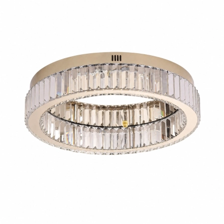 Plafon APOLLO 50 cm - złoty plafon LED, kryształowy ST-8876W-50 - Step Into Design