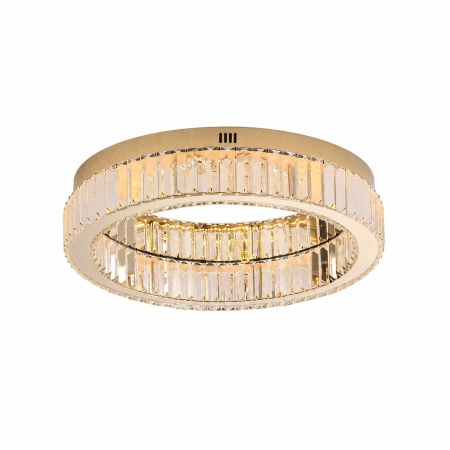 Plafon APOLLO 50 cm - złoty plafon LED, kryształowy ST-8876W-50 - Step Into Design